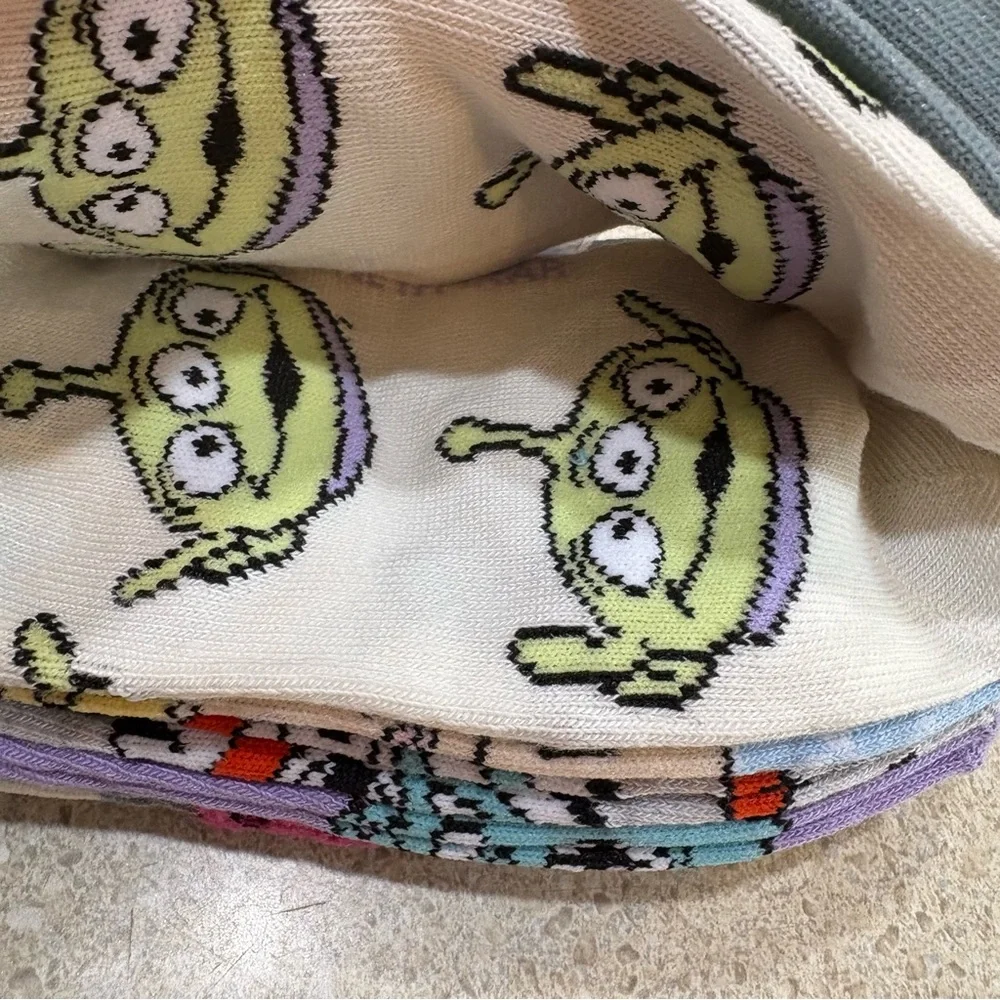 Disney Pixar No-Show Socks Four Packs of Six Socks Women’s Shoe Size 4-10